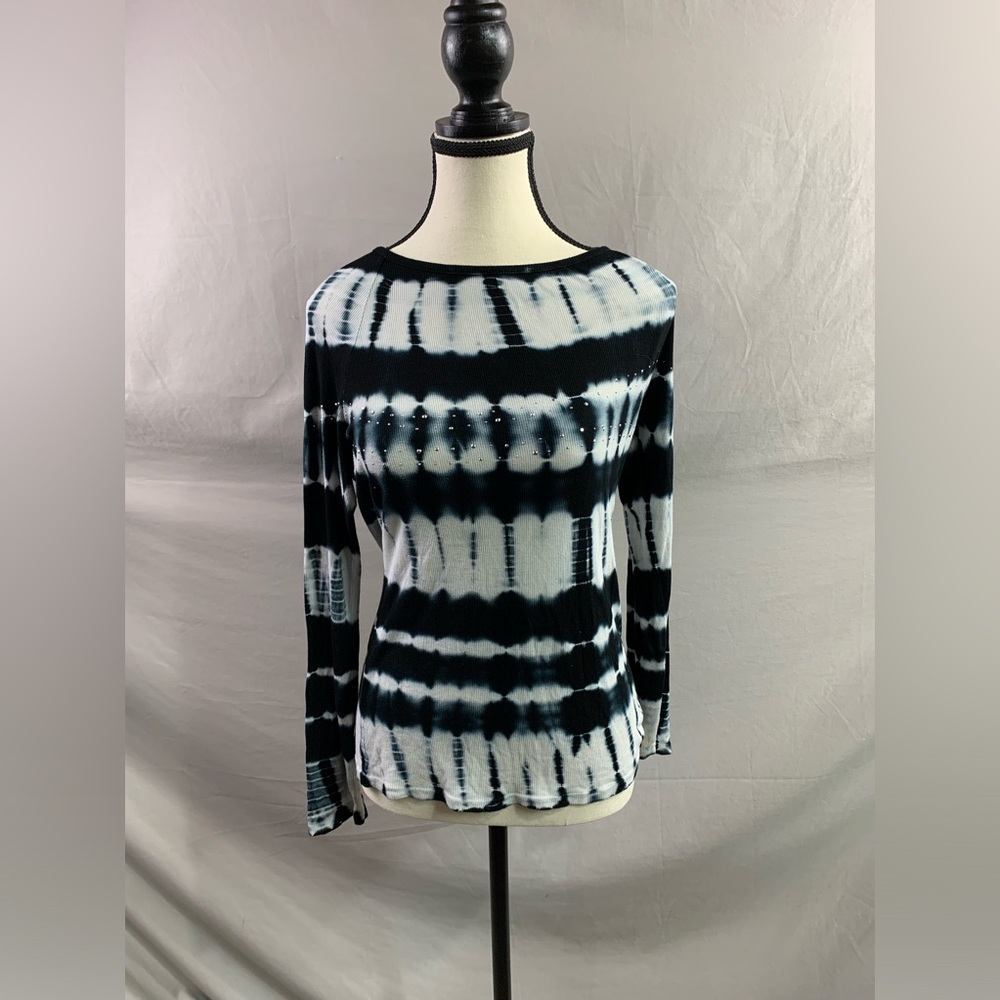 Ribbed Tye Dye Long Sleeve Tee
